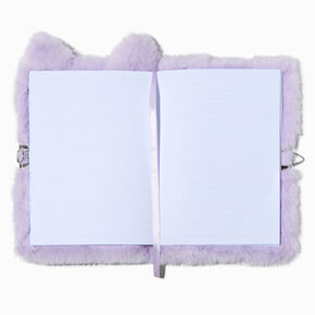 Lavender Owl Furry Lock Diary,