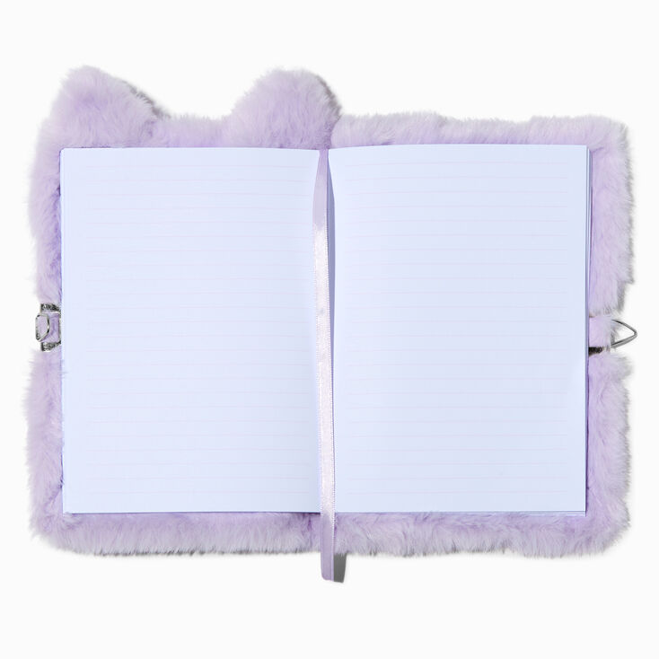 Lavender Owl Furry Lock Diary,