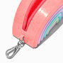 Porte-cl&eacute;s porte-monnaie en silicone arc-en-ciel,