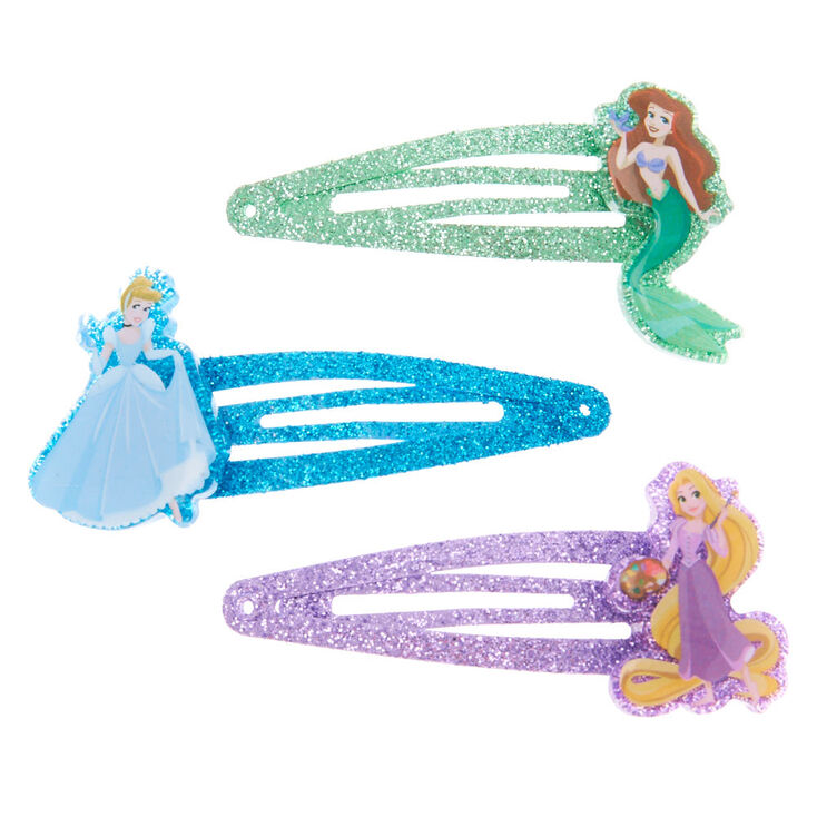 Barrettes clic clac &agrave; paillettes &reg;Disney Princess - Lot de 6,