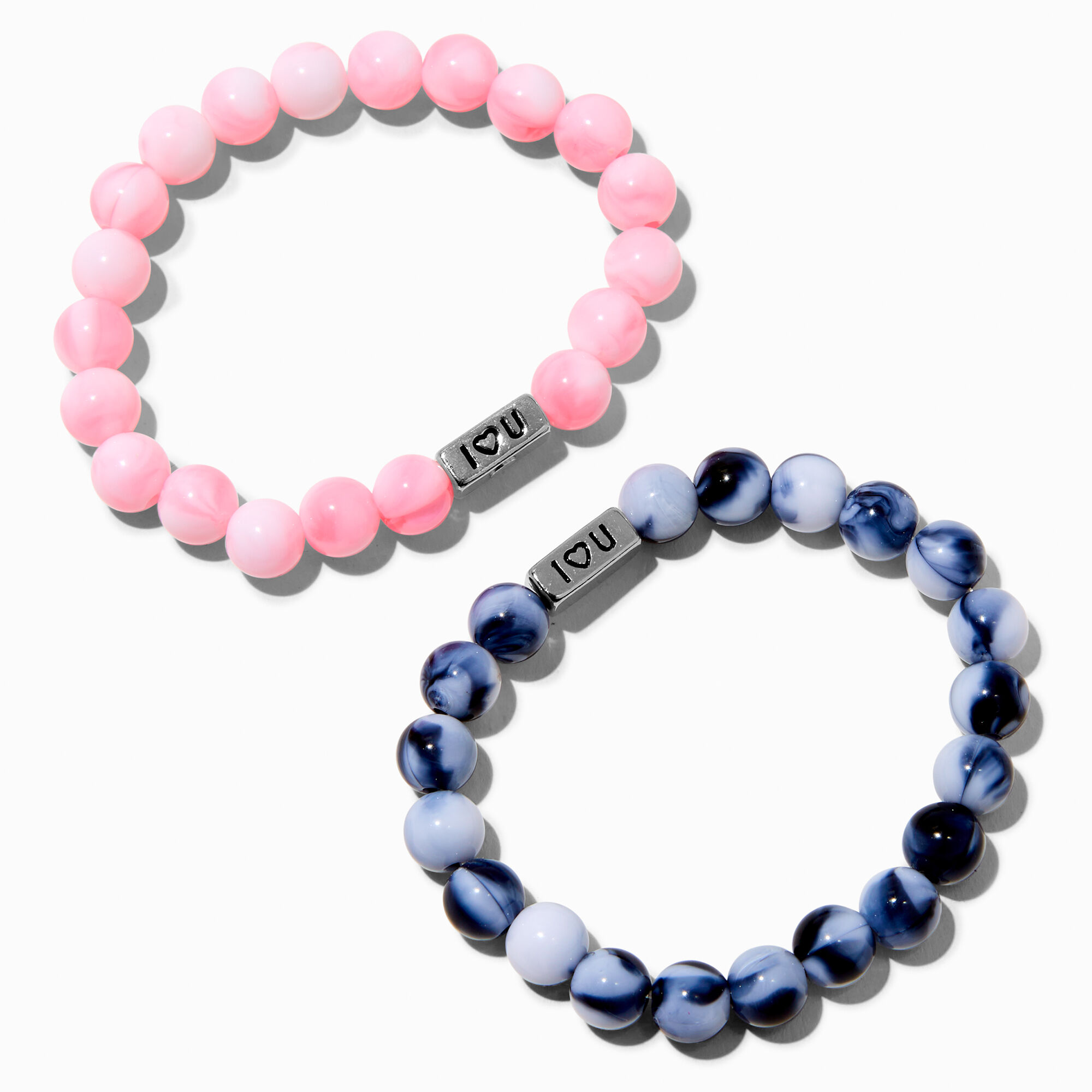 Best Friends Marbleized Beaded Bracelets 2 Pack