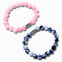 Best Friends Marbleized Beaded Bracelets - 2 Pack,