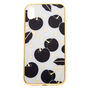 Black &amp; White Cherry Protective Phone Case - Fits iPhone XR,