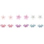 Lot de boucles d&rsquo;oreille papillon fleur brillante,