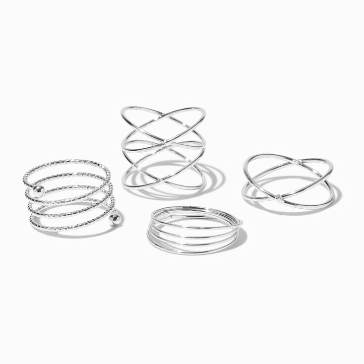 Gold Spiral Rings - 4 Pack,