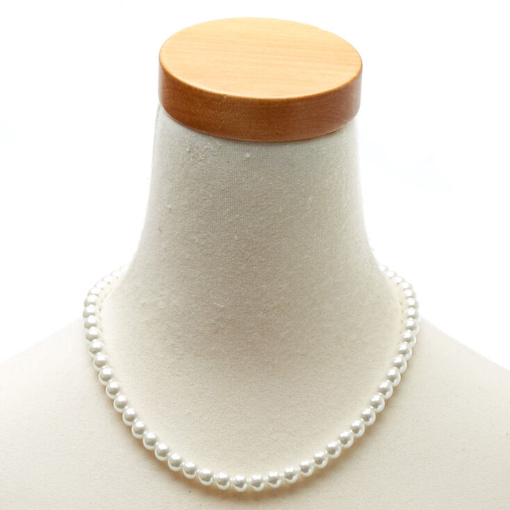 Parure de bijoux avec perles d&#39;imitation couleur argent&eacute;e - Lot de 3,