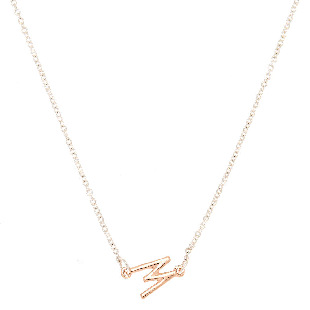 Sideway initial deals necklace silver