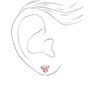 Boucles d&#39;oreille &agrave; clip avec papillons roses,