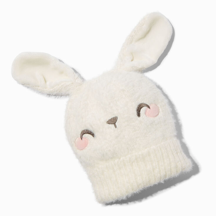 Claire&#39;s Club Bunny Knit Beanie Hat,