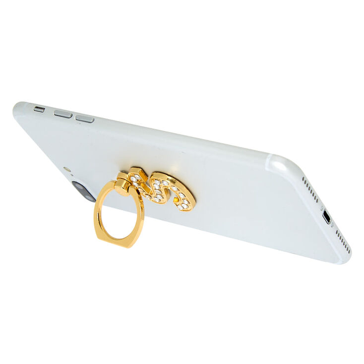 Gold Initial Ring Stand - S,