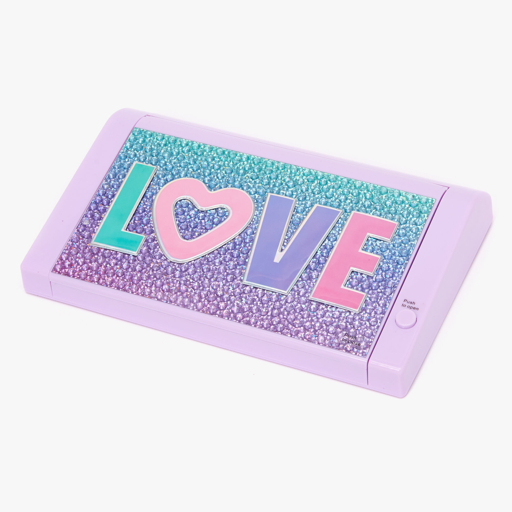Cotton Candy Flavored LOVE Lip Gloss Set - Purple,