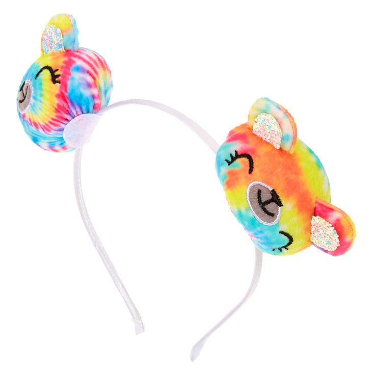 Sugar The Bear Pom Pom Ears Headband Claire S Us