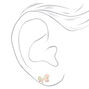 Silver-tone Unicorn Mixed Stud Earrings - 9 Pack,
