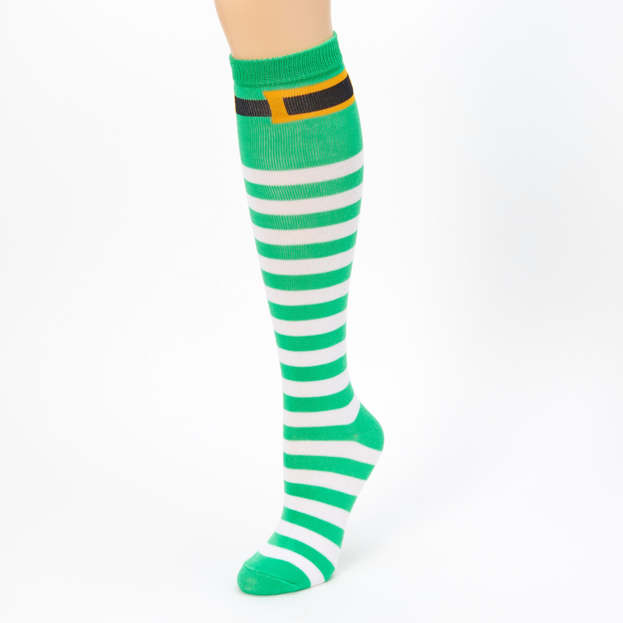 St. Patrick's Day Leperchaun Stripe Knee High Socks,