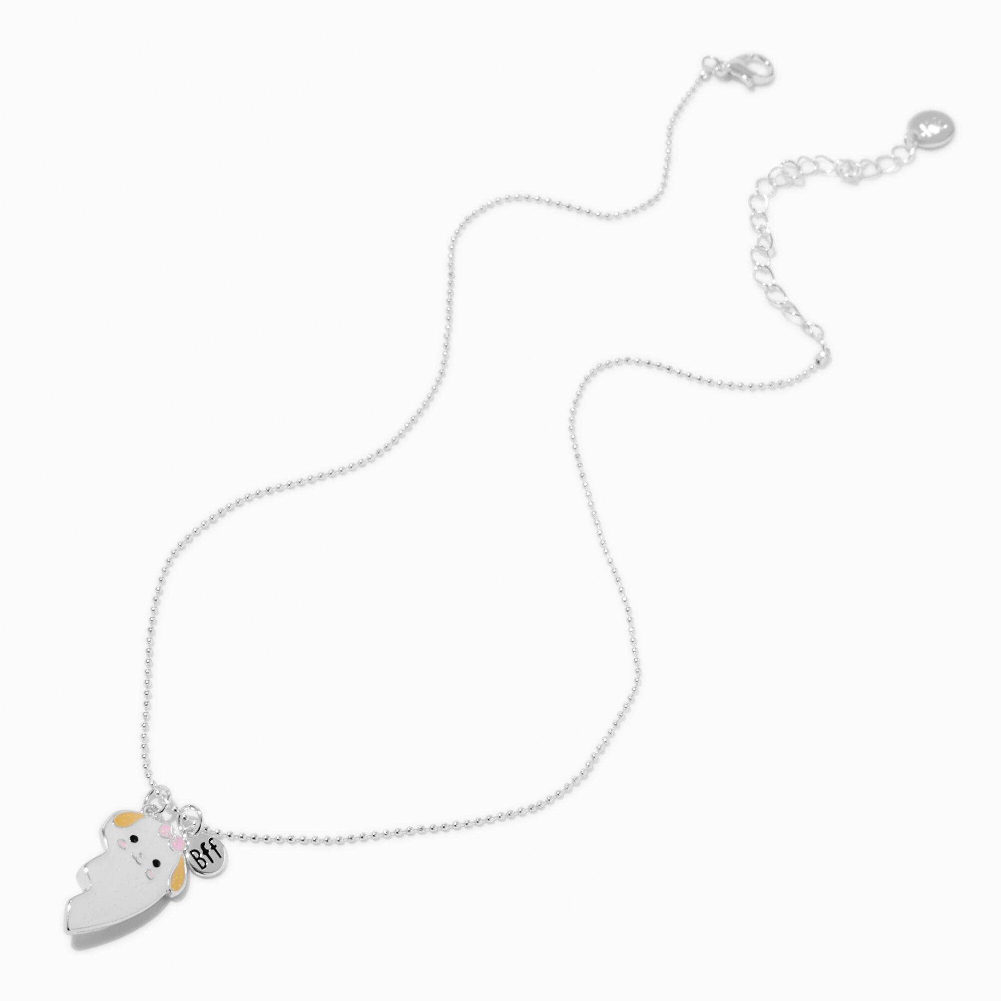 Colliers cœur fendu chien qui change de couleur aux UV Best Friends - Lot de 2,