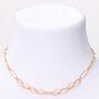 Gold Diamond Cut Chain Necklace,