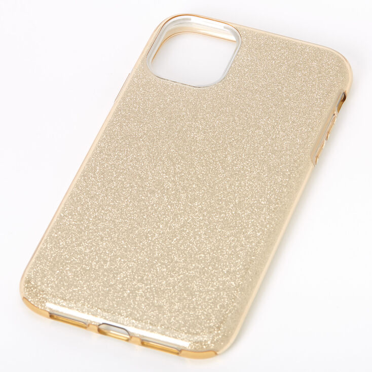 Gold Glitter Protective Phone Case - Fits iPhone&reg; 11,