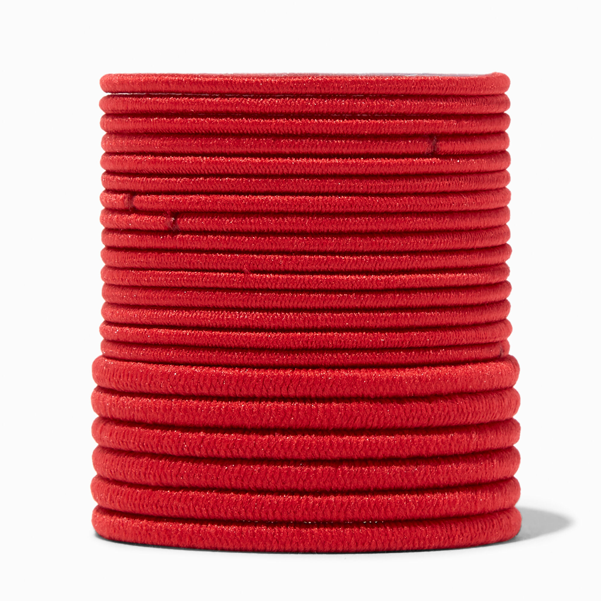 View Claires Luxe Hair Ties 21 Pack Red information
