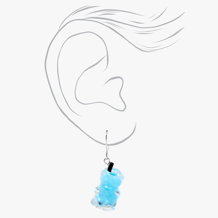 Blue 0.5&quot; Gummy Bears&reg; Drop Earrings,
