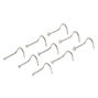 Silver 20G Clear Stone Nose Studs - 9 Pack,