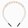 Blush Faux Pearl Headband,