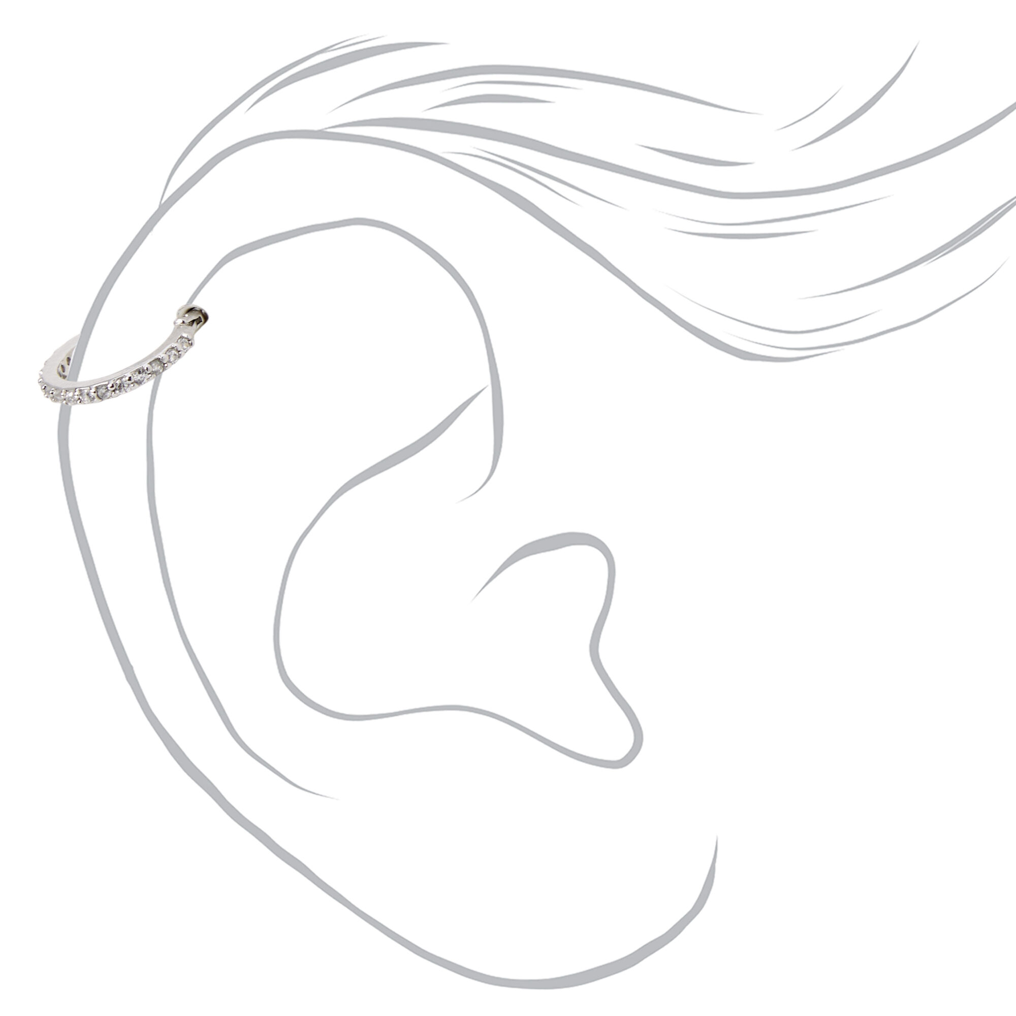 Claires helix hoop sale