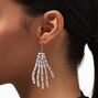 Skeleton Hands Iridescent Drop Earrings,