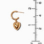Boucles d&#39;oreilles empilables perle d&#39;imitation c&oelig;ur couleur dor&eacute;e - Lot de 6,
