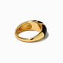 JAM + RICO x Claire&#39;s 18k Yellow Gold Plated Black Colorblock Ring,