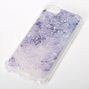 Purple Glitter Marble Protective Phone Case - Fits iPhone 6/7/8/SE,