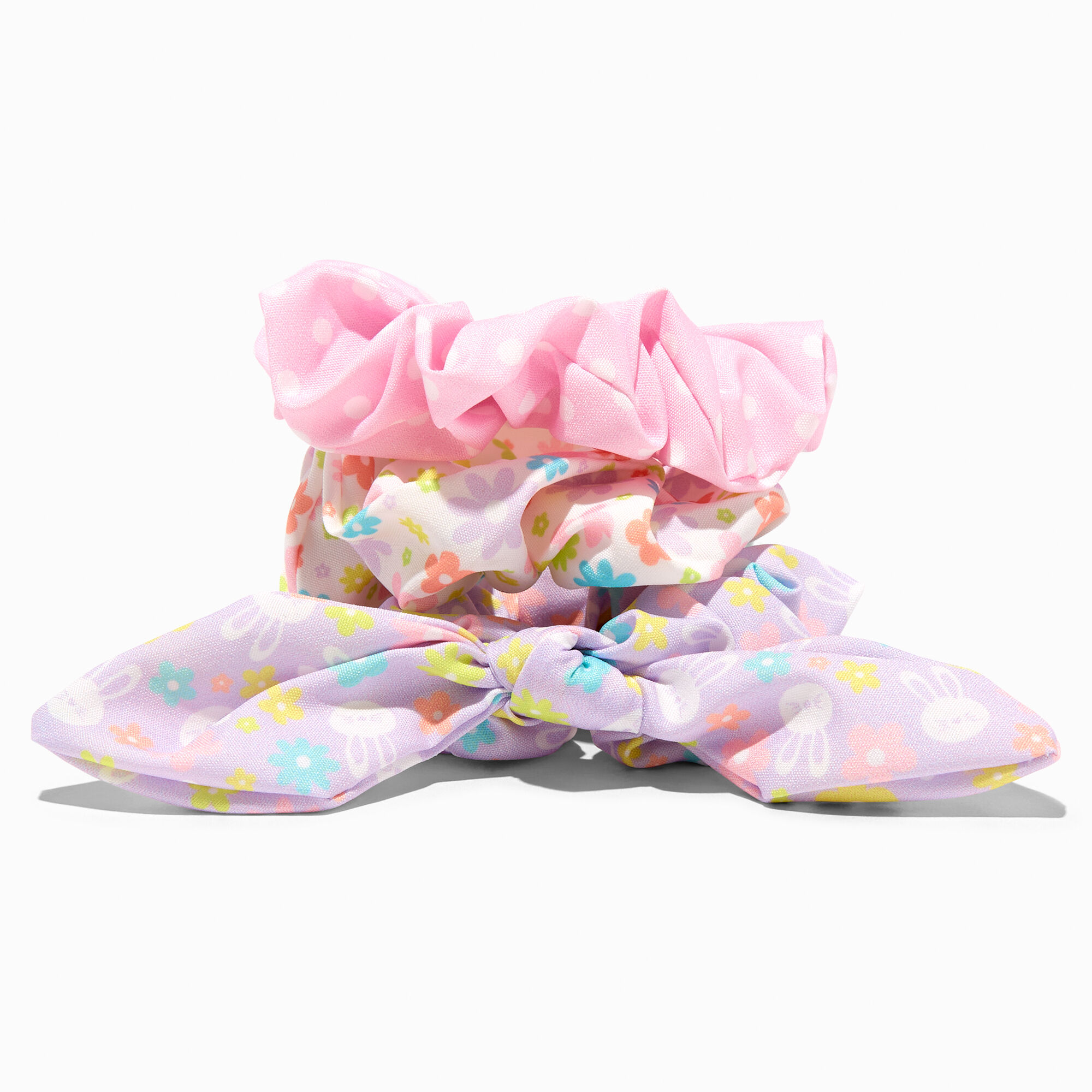 Easter Print Hair Scrunchies - 3 Pack,
