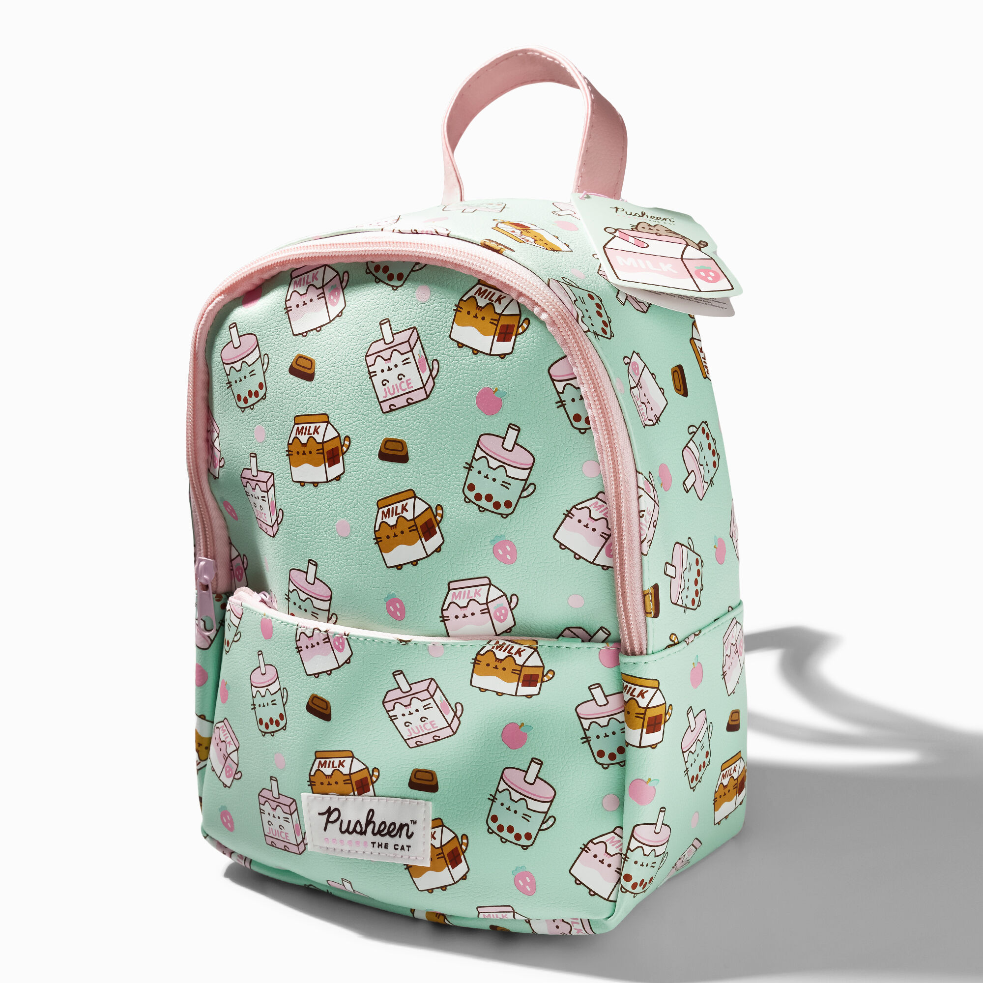View Claires Pusheen Milk Mini Backpack Mint information