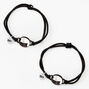 Yin Yang Cat Adjustable Friendship Bracelets - 2 Pack,