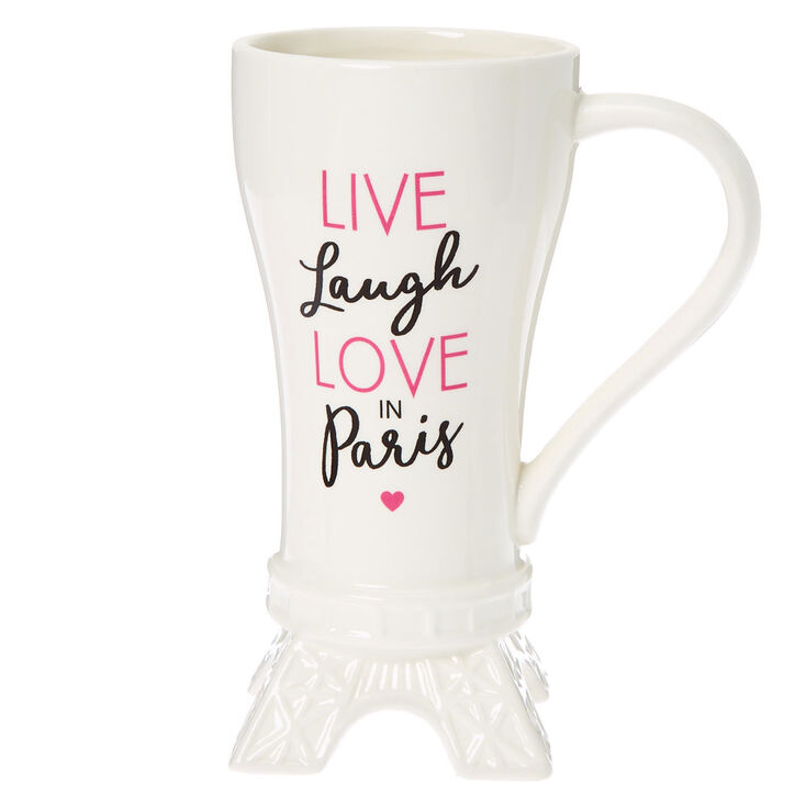 Love Paris Eiffel Tower Ceramic Mug - White,