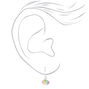 Sterling Silver Pastel Seashell Drop Earrings,