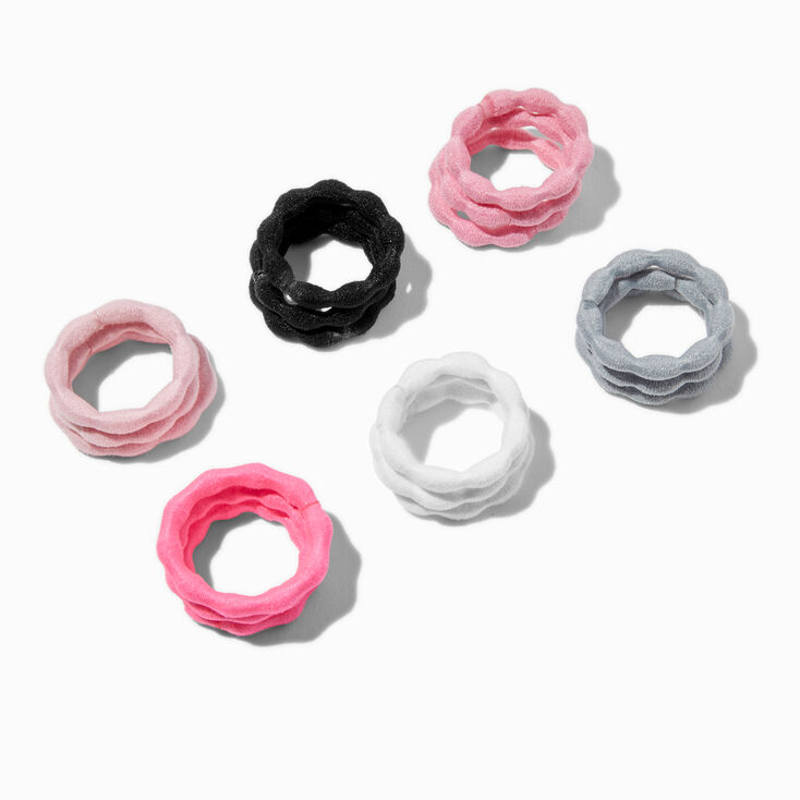 Claire&#39;s Club Mixed Pink Bubble Mini Hair Ties - 18 Pack,