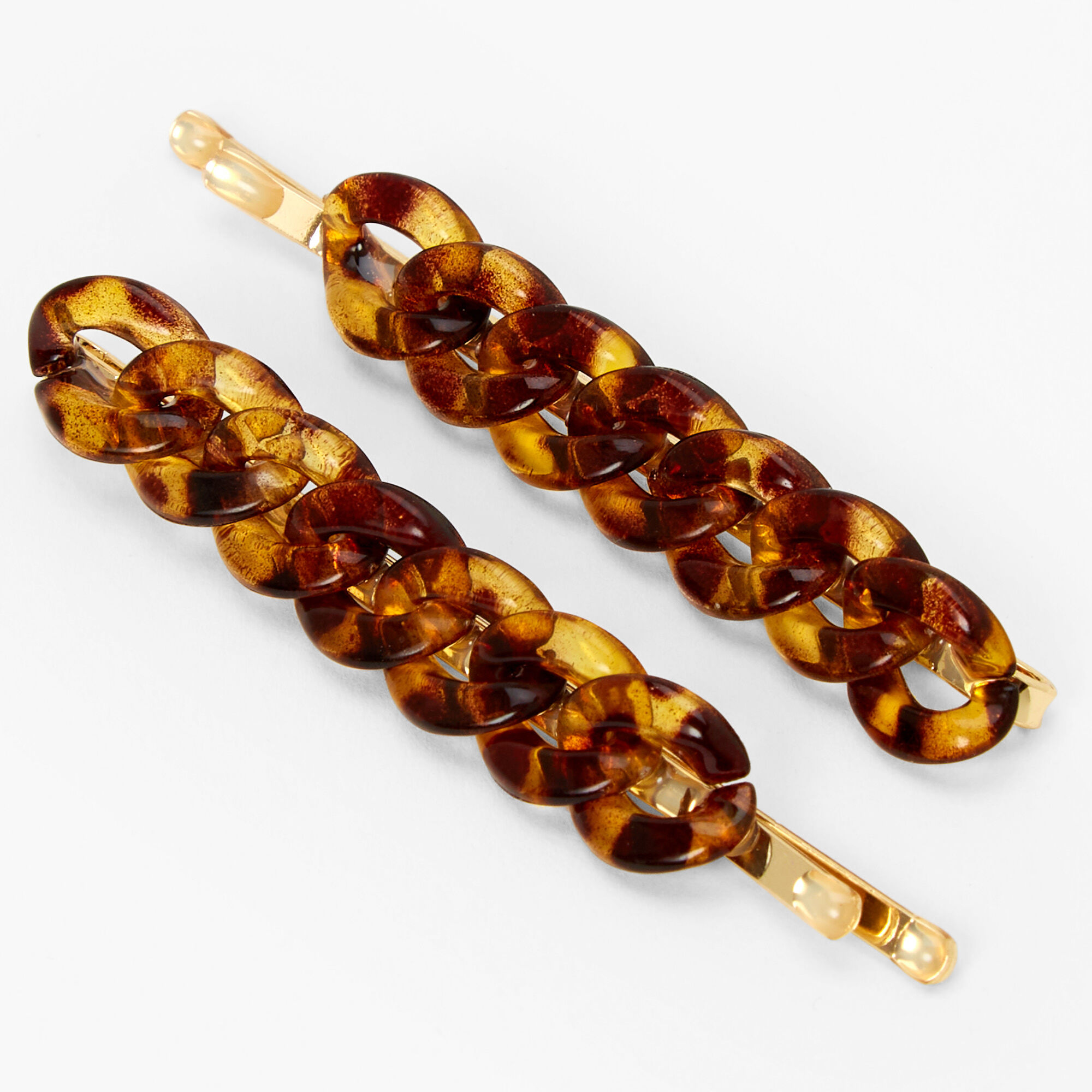 Braided Tortoiseshell Hair Pins - 2 Pack,