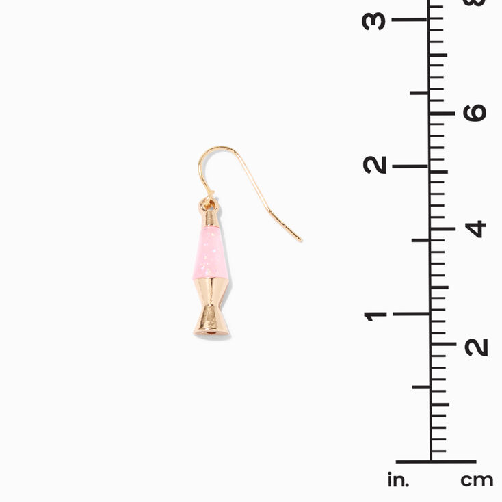 Pink Lava Lamp 1&quot; Drop Earrings,