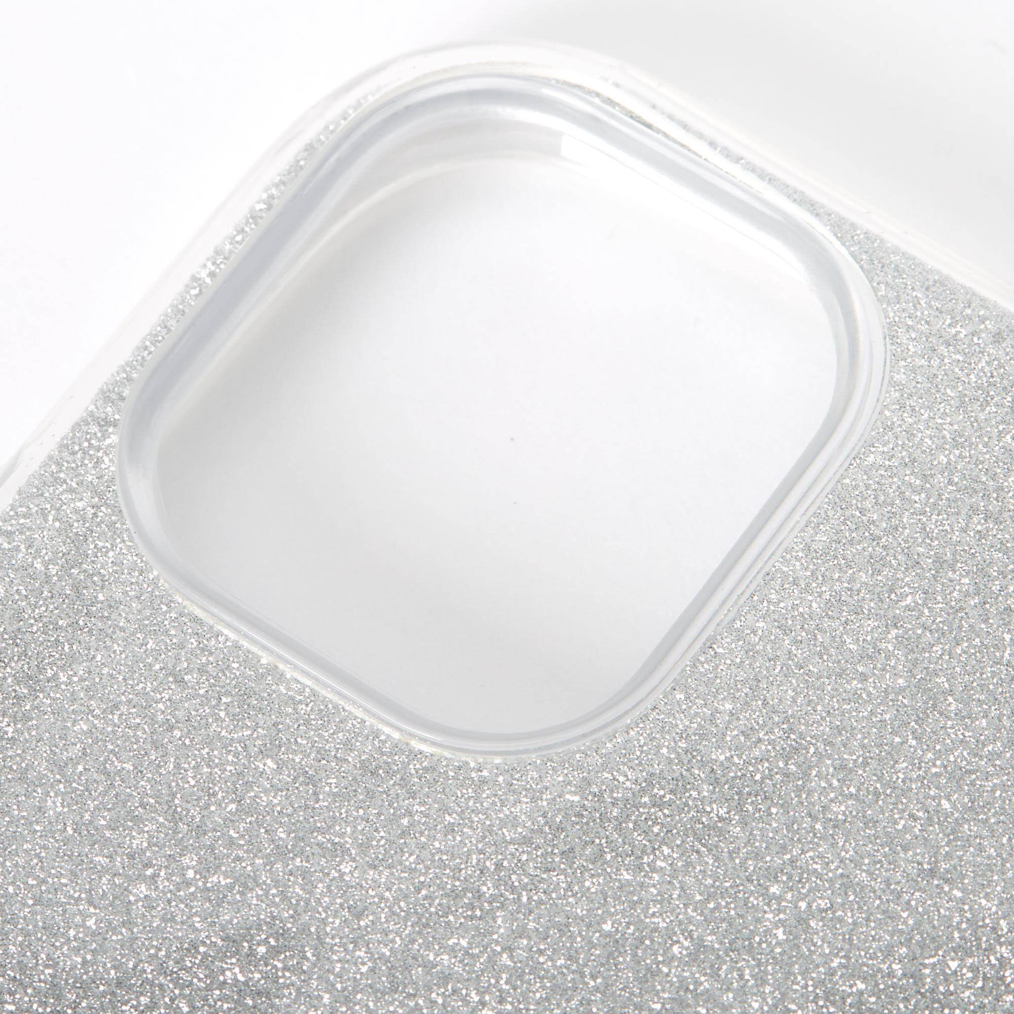 Silver Glitter Protective Phone Case - Fits iPhone® 11,