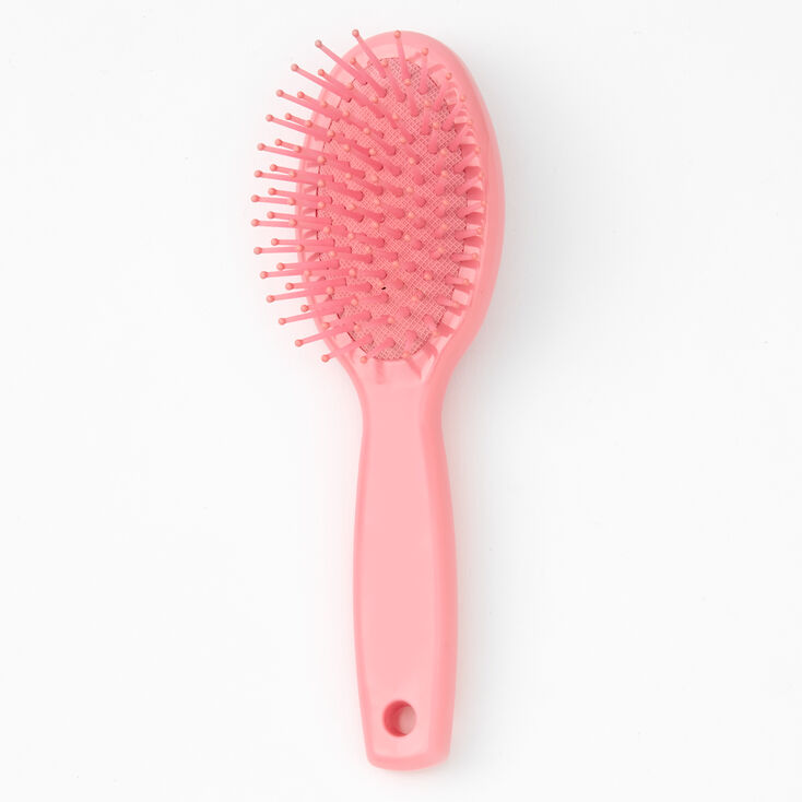 Mini brosse &agrave; cheveux plate bling bling panda Claire&#39;s&nbsp;Club - Rose,