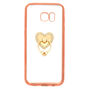 Heart Ring Holder Phone Case - Fits Samsung Galaxy S7 Edge,