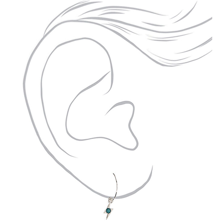 Silver Celestial Hamsa Mixed Earring Set - Turquoise, 20 Pack,