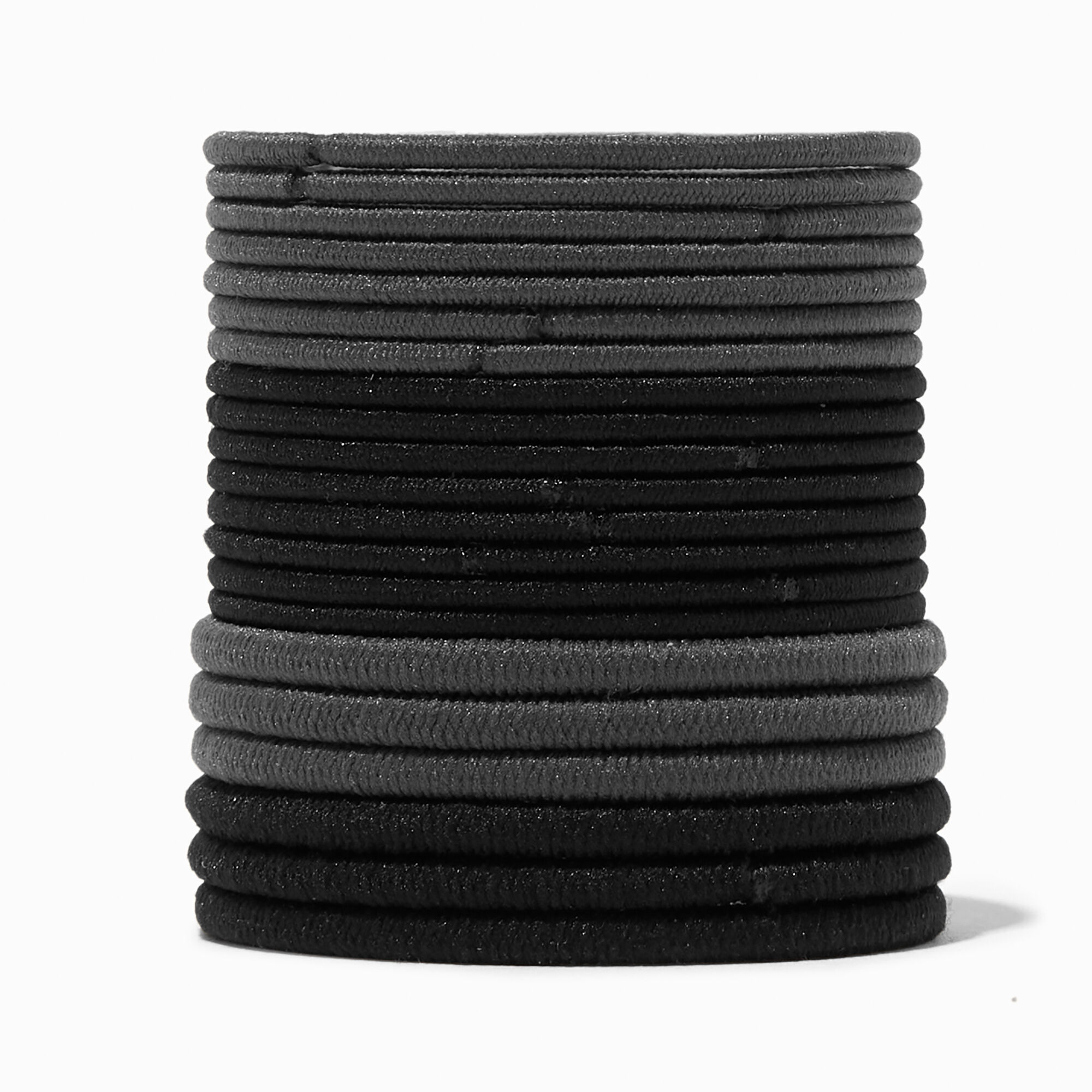 View Claires Gray Luxe Hair Ties 21 Pack Black information