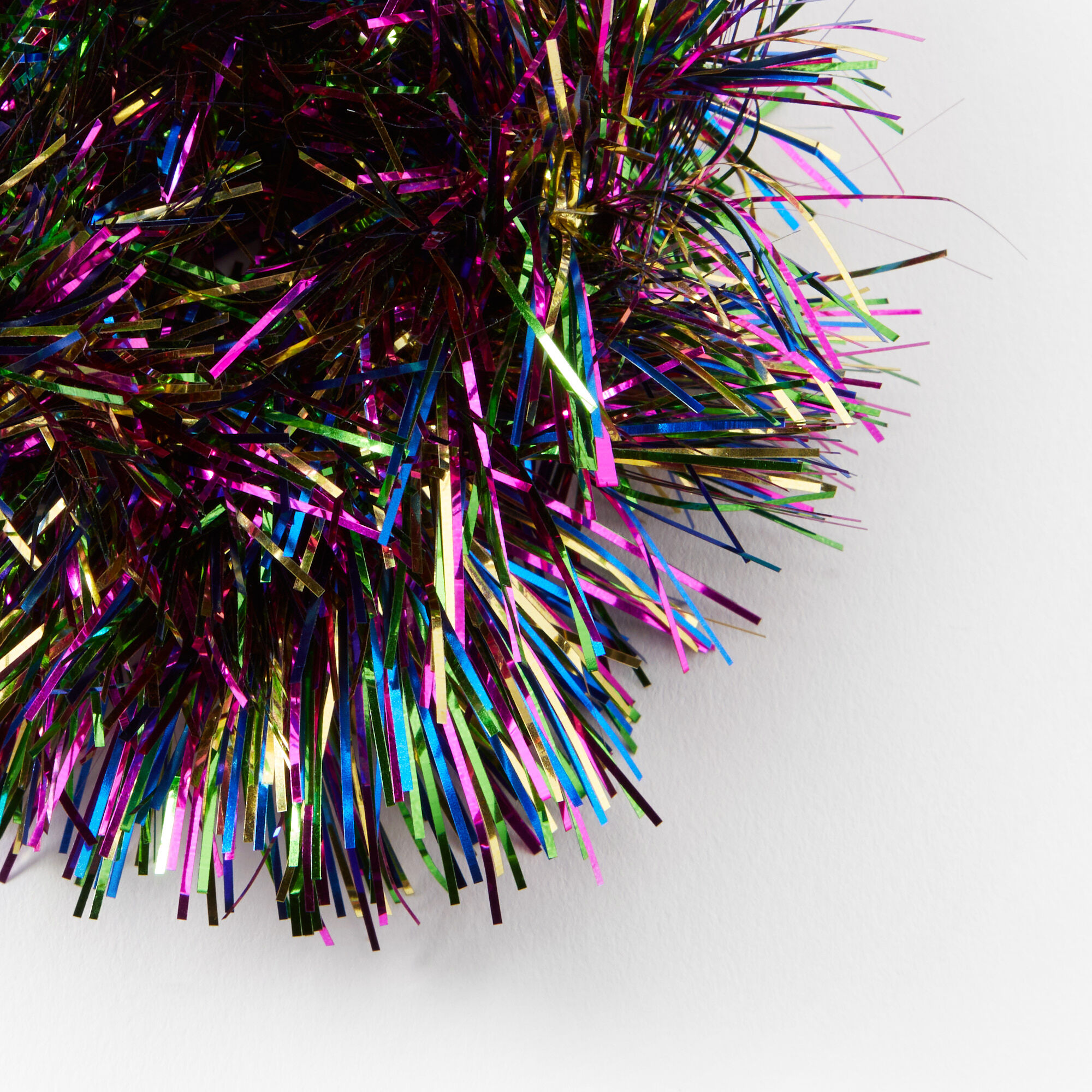 Medium Tinsel Hair Scrunchie - Multicolored,