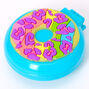 Rainbow Donut Pop Up Hair Brush - Blue,