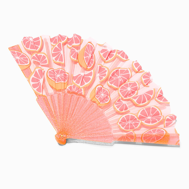 Grapefruit Slices Folding Fan,