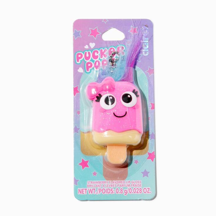 Pucker Pops&reg; Crazy Hair Lip Gloss - Strawberry,