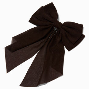 Dark Brown Hair Bow Clip,