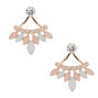 Blush Front &amp; Back Earrings,
