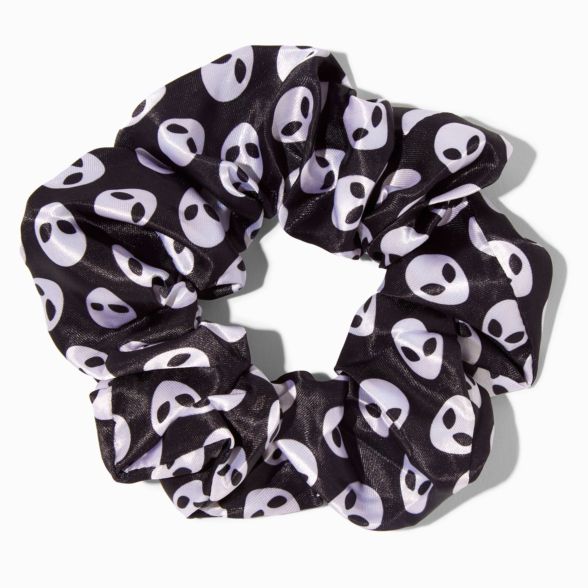 Black & White Alien Hair Scrunchie,